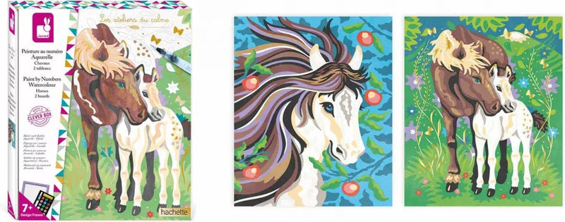 Janod - les ateliers du calme - pintura por números - caballos