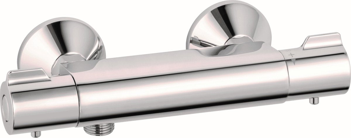 Plieger comfort new - douchekraan thermostatisch - hartafstand 120mm - chroom