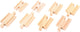 Bigjigs Wooden Rails Mini, 8st.