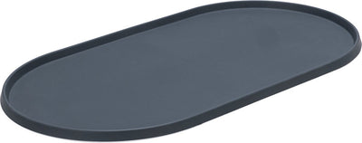 Designed by lotte oona placemat dog cat - placemat food bowl - dishwasher safe - silicone - anthracite - 55x30x1.7 cm
