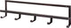 Appendiabiti Wood Quinn 5 ganci - metallo - nero - 13x50x6,5