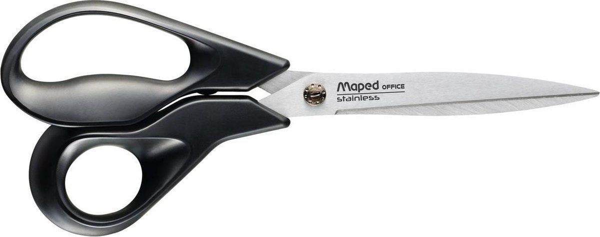 Forbici Maped Office Advanced verdi 21 cm - asimmetriche - nere