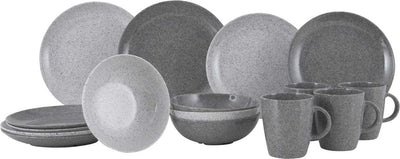 Stoviglie Gimex solid line - granito - grigio - 16 pezzi