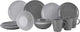 Stoviglie Gimex solid line - granito - grigio - 16 pezzi