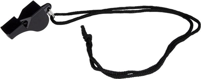 Silbato de árbitro Avento sin bola - plástico - negro