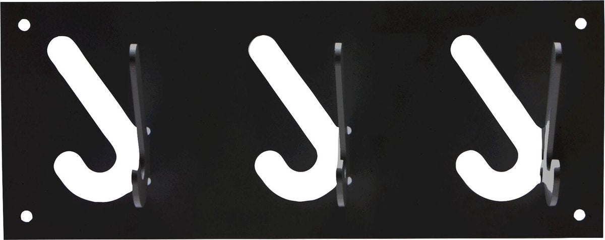 Gispen 1x3 - perchero - negro - 30 cm de ancho