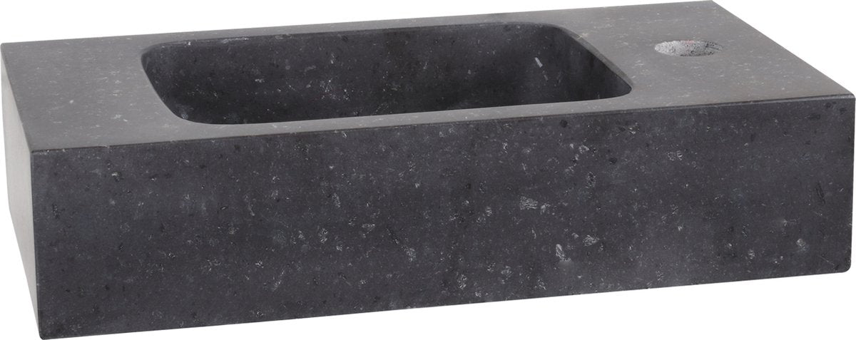 Differnz bombai fountain basin 40x22x9cm natural stone black
