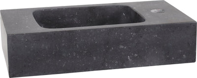 Differnz bombai fountain basin 40x22x9cm natural stone black