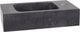 Differnz bombai fountain basin 40x22x9cm natural stone black