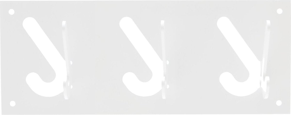 Gispen 1x3 - perchero - blanco - 30 cm de ancho