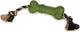 Beeztees sumo fit bone - giocattolo per cani - gomma - verde - 20x6x6 cm