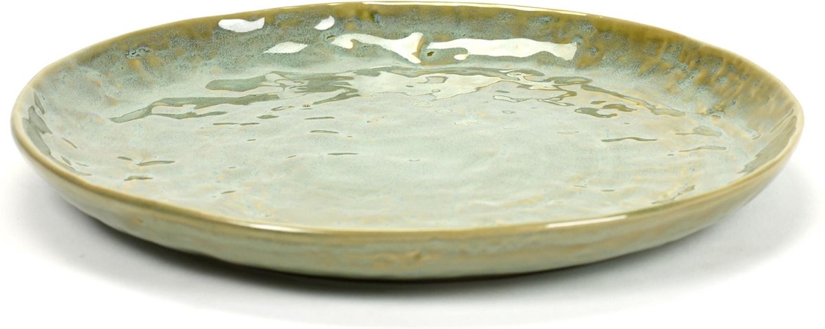 Serax - pascale naessens pure - piatto m - verde mare - 20 ø - 4 pezzi