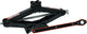 Martinetto a forbice Carpoint - con chiave a cricchetto - altezza di sollevamento 104-385 mm - punto di appoggio girevole a 360° - massimo 1500 kg