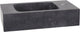 Differnz bombai vasca fontana 40x22x9cm pietra naturale nera