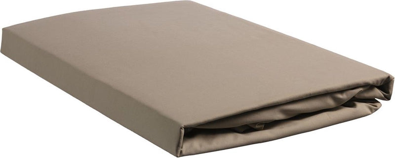 Casa de cama - algodón percal - topper dividido - sábana ajustable - 160x220 cm - gris topo