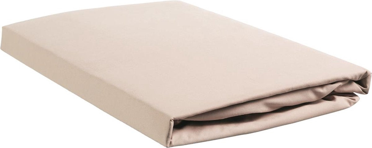 Ambiante - bamboe-katoen - boxspring hoeslaken - 90x200 cm - zand