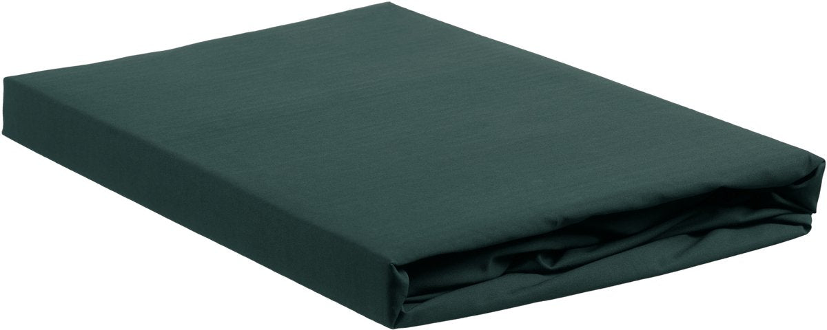 Lenzuolo con angoli topper Ambiante cotone - 200x220 - verde scuro