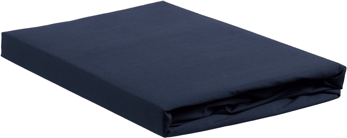 Ambiante cotone - lenzuolo con angoli topper - 120x200 - blu scuro