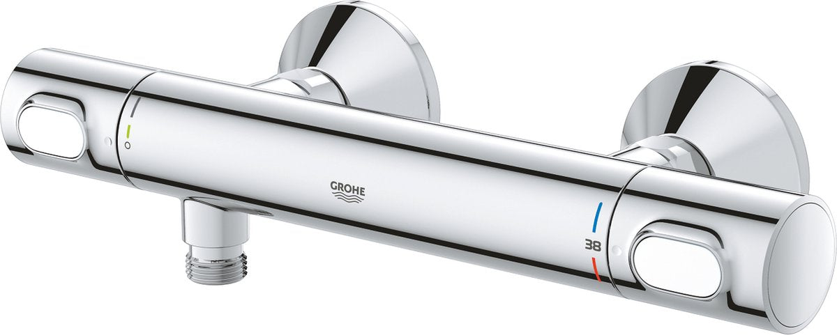 Rubinetto doccia termostatico Grohe Precision Flow - 15 cm - risparmio idrico - cromo