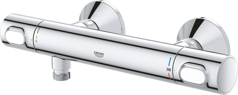 Rubinetto doccia termostatico Grohe Precision Flow - 15 cm - risparmio idrico - cromo