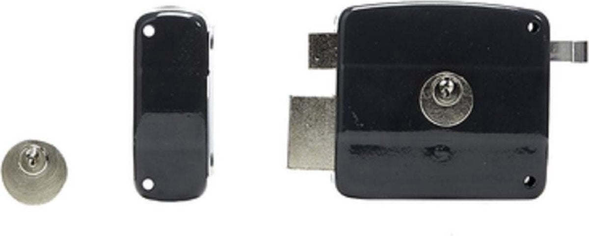 Cerradura de puerta de superficie Axa 7490 din derecha gris
