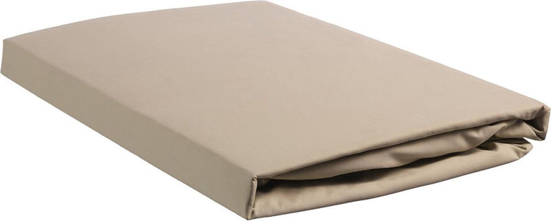 Ropa de cama de algodón percal - sábana ajustable - 180x200 - arena