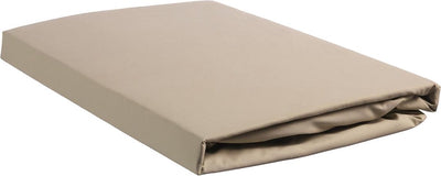 Beddinghouse percale katoen - splittopper hoeslaken - 180x210 - zand