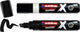 Edding 6900 x multimarker - set of 2 black + white - suitable for all surfaces - chisel point 2-10 mm - vegan ink - made from recycled plastic - locally produced in Germany