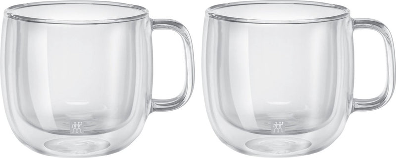 Zwilling bicchiere da cappuccino a doppia parete sorrento 450 ml con set per orecchie 2 39500-113