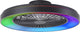 Brilliant mazzaro - ventilatore da soffitto - led 48w - 3000k-6500k - 58cm - dimmerabile - nero