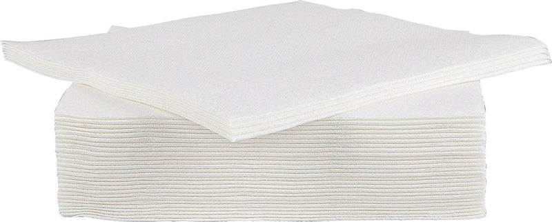 Servilleta acogedora y moderna para profesionales - papel - 38 cm - blanco - set-40