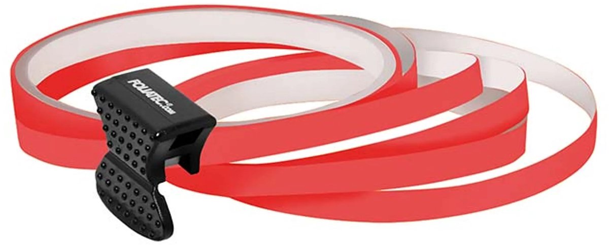 Foliatec pin striping para llantas incl. ayuda de montaje - rojo neón - 4 tiras de 6 mm x 2,15 metros 1 rollo de prueba de 6 mm x 40 cm