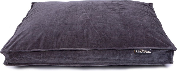 Lex max royal terciopelo - cama con somier - gris - 75x50cm