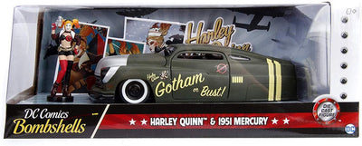 Jada giocattoli 1951 mercurio - harley quinn - bombe della dc comics - jada 1:24