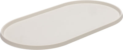Designed by lotte oona placemat dog cat - placemat food bowl - dishwasher safe - silicone - beige - 45x25x1.5 cm