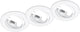 Trio jura - inbouwspot - wit mat - excl. 3x gu10 3 w - zwenkbaar - plafondbevestiging - rond