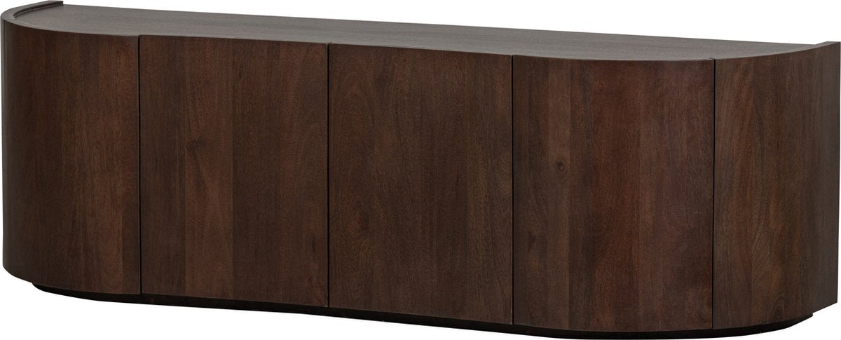 Credenza Wood sense 4 ante - mango - noce - 50x160x46