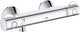 Rubinetto doccia termostatico Grohe Grohtherm 800 - 15 cm - risparmio idrico - raccordi inclusi - cromo