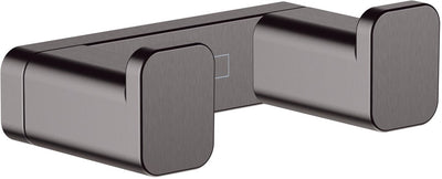 Porta asciugamano Hansgrohe Addstoris doppio cromo nero spazzolato