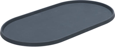 Designed by lotte oona placemat dog cat - placemat food bowl - dishwasher safe - silicone - anthracite - 45x25x1.5 cm