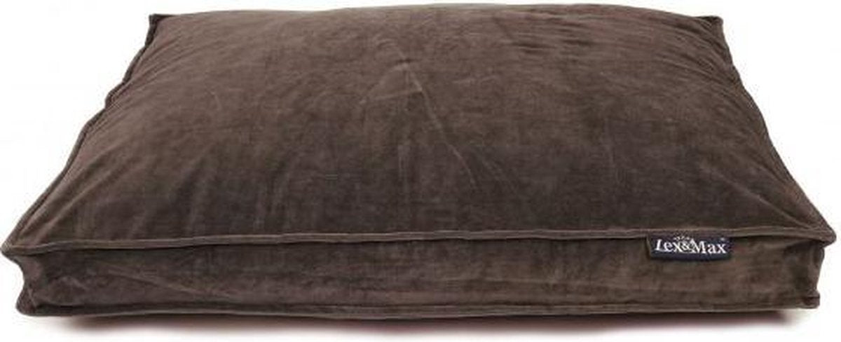 Lex max royal velluto - cuscino per cani - lettino per box - cioccolato - 75x50 cm