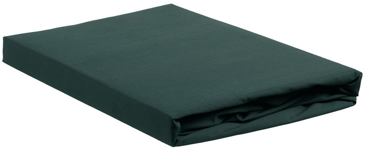 Ambiante jersey - topper hoeslaken - 160x200 210 - donker groen