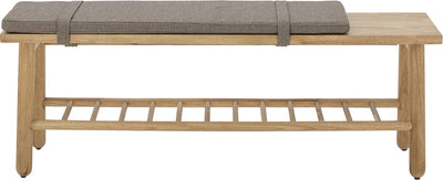 Bloomingville - linde bank - beige - rubberhout