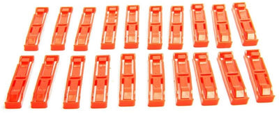 Clips de conexión para pistas Carrera - 20 unidades.