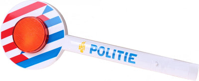 Johntoy politie-stopbord met handvat en licht 32 cm