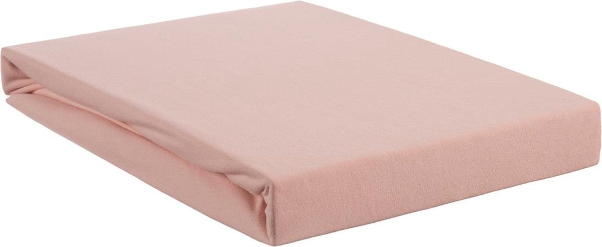 Beddinghouse - jersey elasticizzato - lenzuolo con angoli topper - 160x220 cm - rosa chiaro