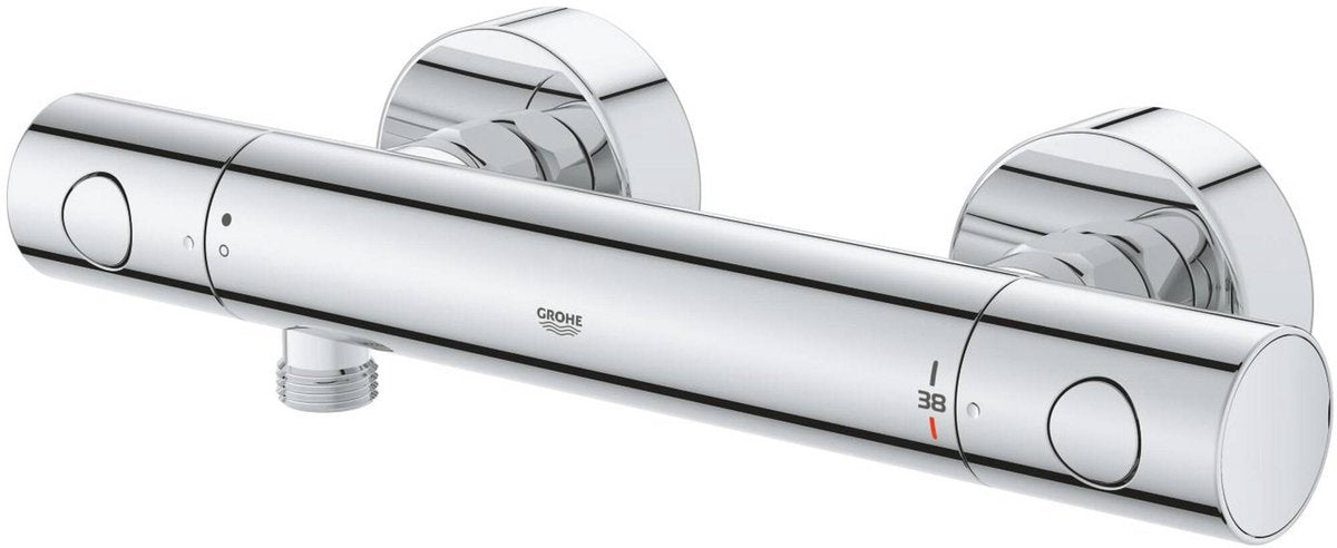 Rubinetto doccia termostatico Grohe Precision Get - 15 cm - risparmio idrico - raccordi inclusi - cromo