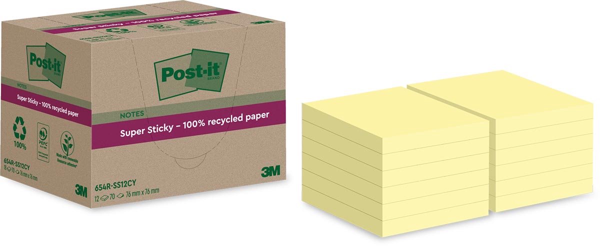 Post-it super adesivo 7100284981 70 fogli gialli
