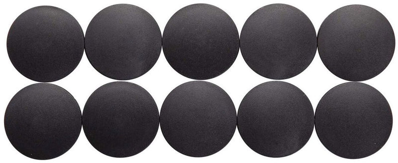 Imán de mazo redondo 10 piezas 2,5 kg ferrita de plástico bruchsicher erodiert lackert ø 3,8 x 1,55 cm negro