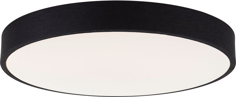 Brilliant filiz - lampada da soffitto - ø 49 cm - LED 36w - CCT - dimmerabile - telecomando - bianco e nero
